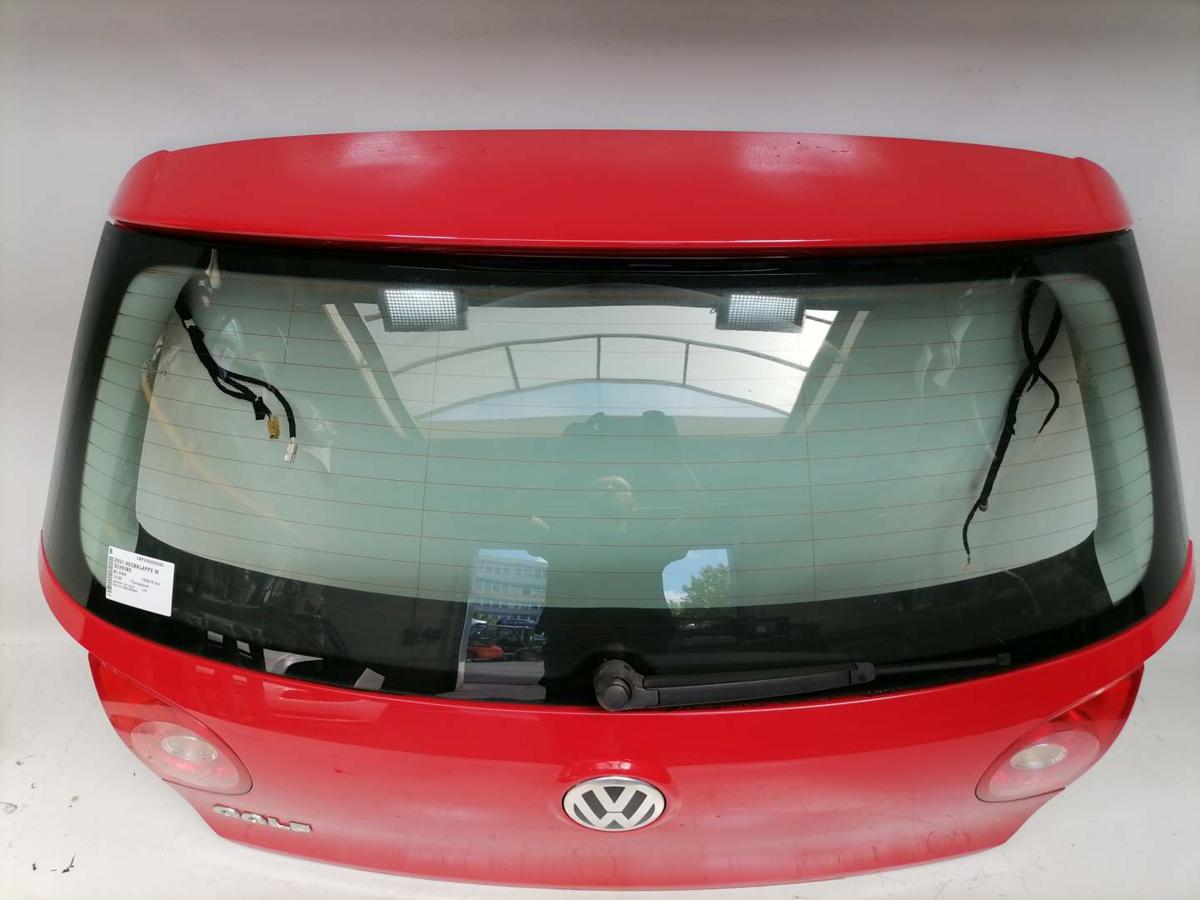 VW Golf 5 original Heckklappe mit Heckscheibe LY3D Tornadorot Fließheck Bj.2004